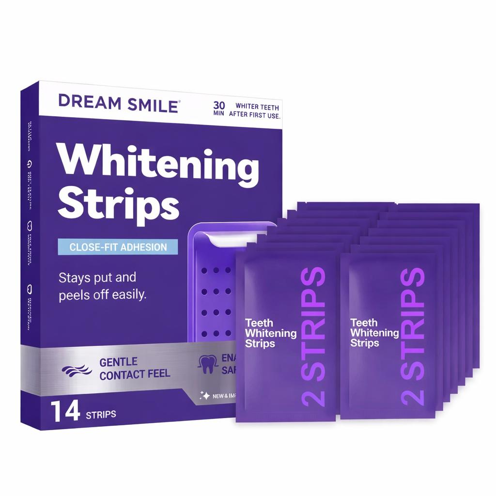 Bandes de blanchiment des dents Dream Smile Advanced – Application rapide et facile