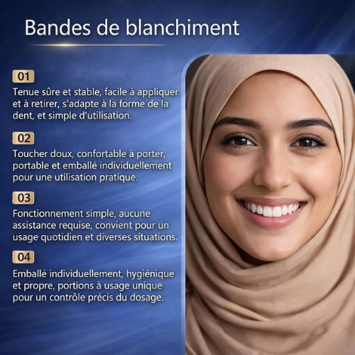 Bandes de blanchiment des dents Dream Smile Advanced – Application rapide et facile